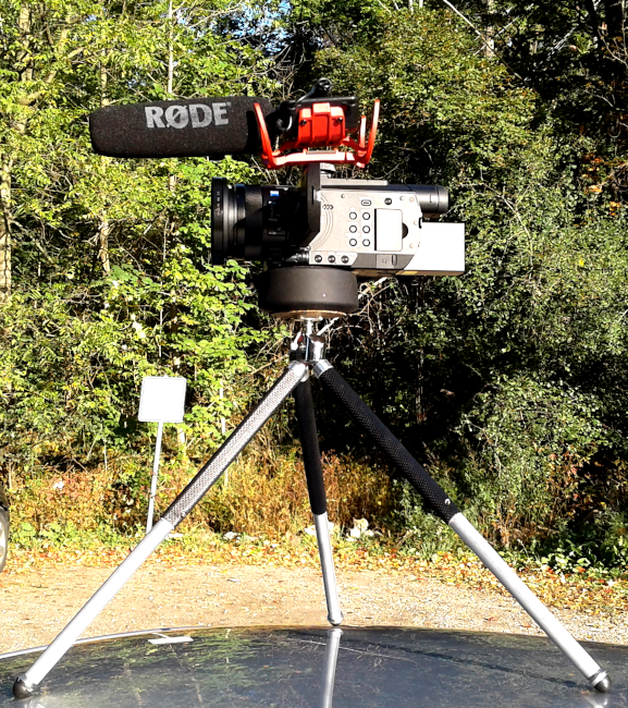 image of camera recording setup